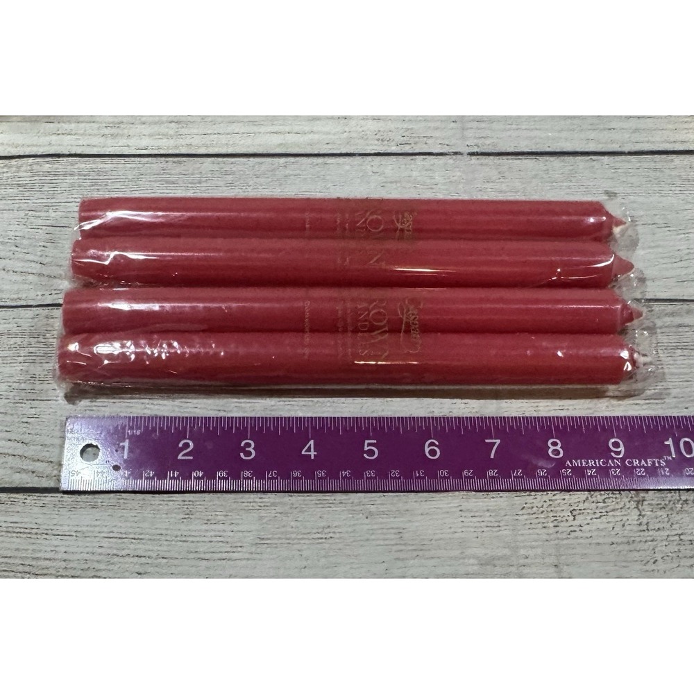 Caspari Crown 10" Candles 2 Packages - Lot of 4 Berry Duet CA43.2 NEW GTub11 - Picture 2 of 3